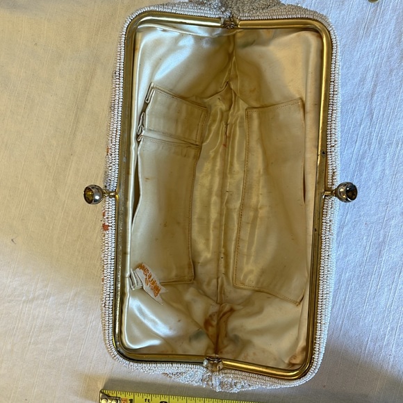 Vintage Beaded Clutch Handbag by Josef in France - Picture 15 of 15
